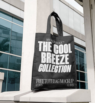 Free Canvas Tote Bag Mockup PSD