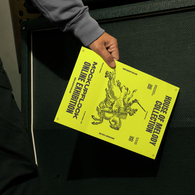 High quality poster mockup of someone holding a poster. Aesthetic print mockup created for Adobe Photoshop