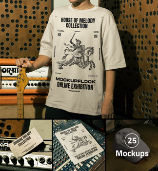 house of melody bundle mockup by Mockup Flock