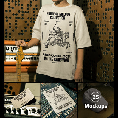 house of melody bundle mockup by Mockup Flock