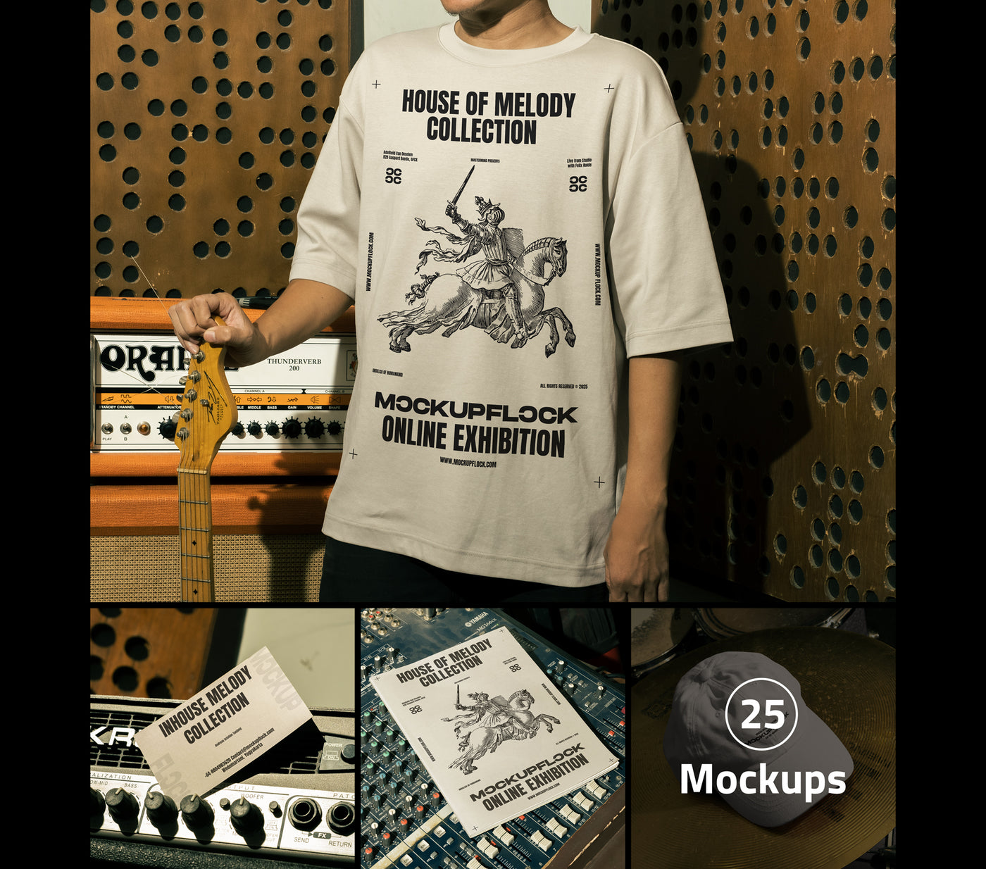 house of melody bundle mockup by Mockup Flock