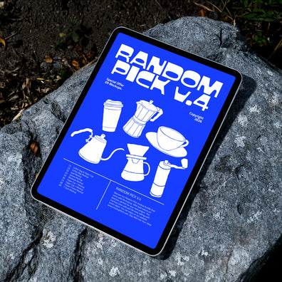 Outdoor tablet mockup device on a rocky surface. made by mockup flock