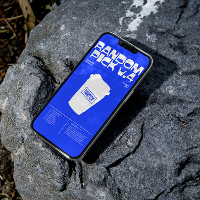 Iphone device mockup on a rock. made by mockup flock