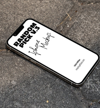 industrial Phone mockup with on a realistic textured surface