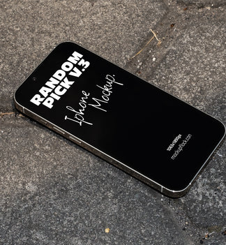 industrial Phone mockup with on a realistic textured surface