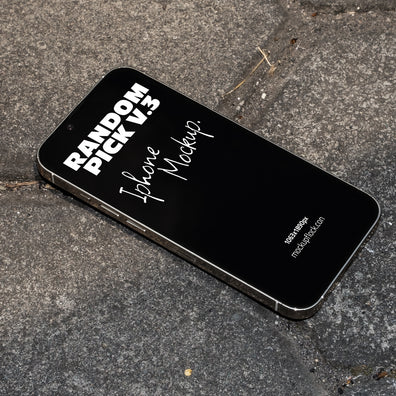 industrial Phone mockup with on a realistic textured surface