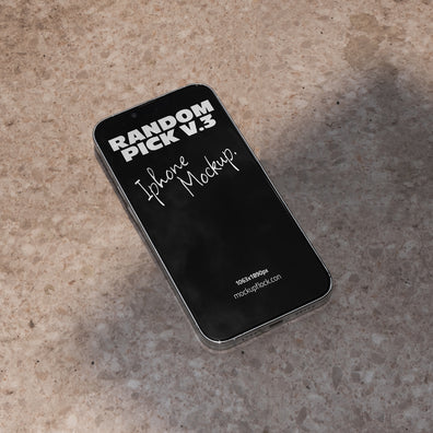 urban Phone mockup case  on a realistic  textured surface